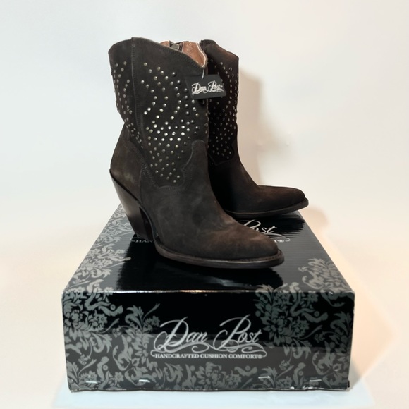 Dan Post Stud Boot NWT from Sundance Brown Size 8 - Picture 2 of 10